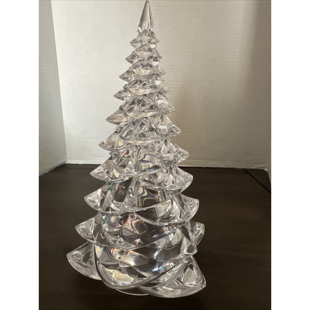 Merry Brite Christmas Décor Acrylic Tree 5" Tall Clear